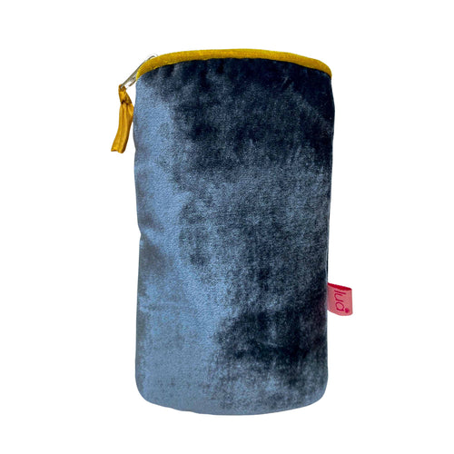 Velvet Glasses Case - Steel Blue