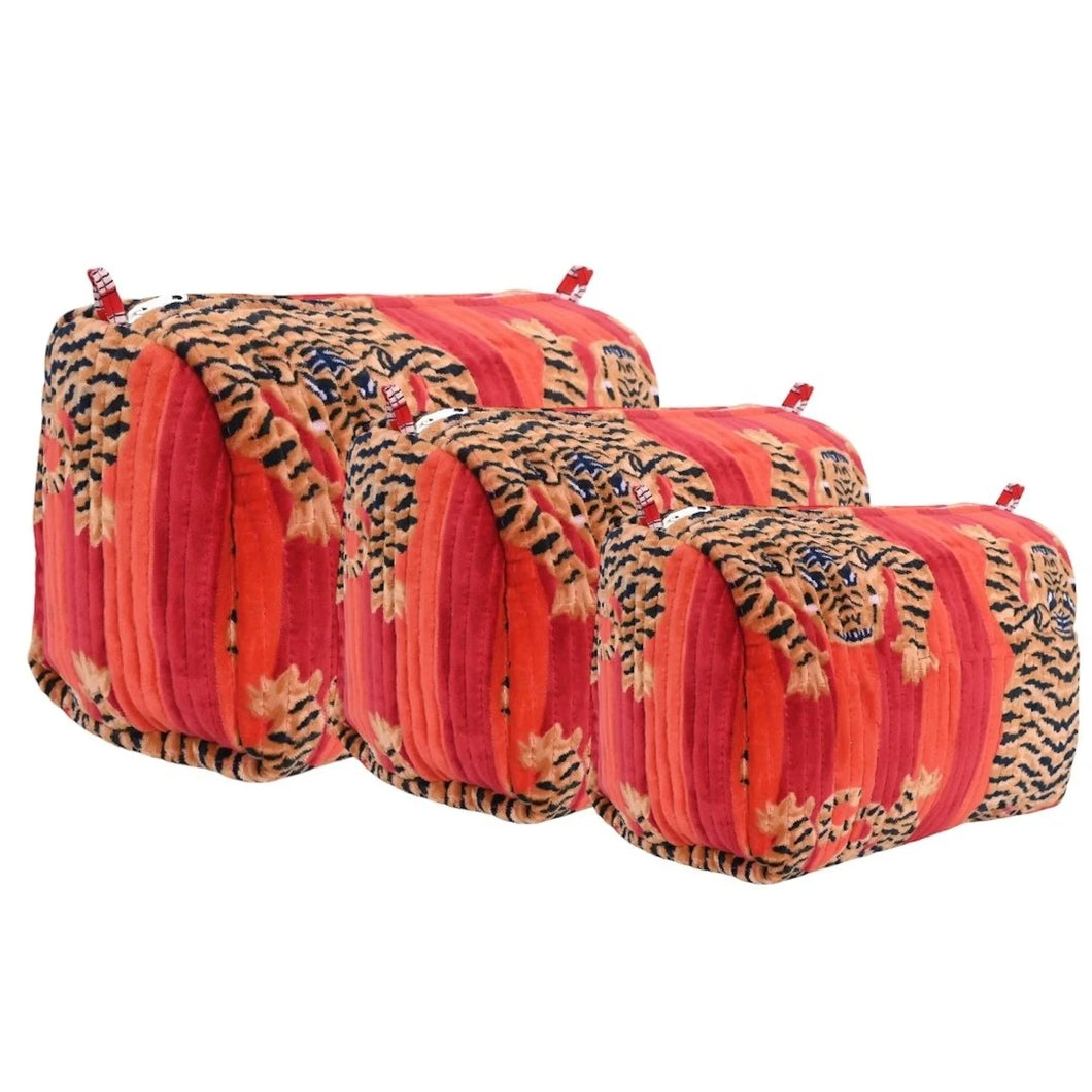 Velvet Travel Set 3 Piece - Red Tiger