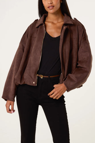 Puffball Jacket - Chocolate Brown