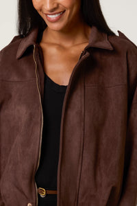 Puffball Jacket - Chocolate Brown