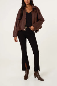 Puffball Jacket - Chocolate Brown