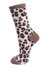 Load image into Gallery viewer, Leopard Bamboo Socks - Neutral