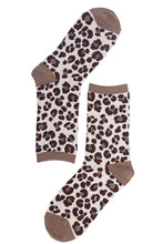 Load image into Gallery viewer, Leopard Bamboo Socks - Neutral