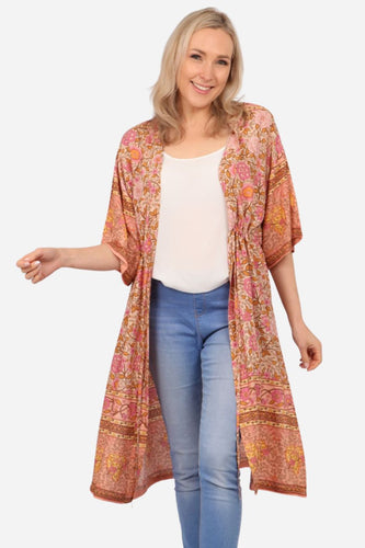 Dana Long Open Shirt - Floral