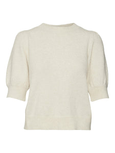 Vero Moda Doffy 2/4 O Neck Pullover - Birch