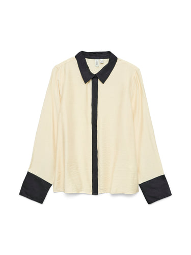 Gynice Shirt by Vero Moda Boutique - Birch Black