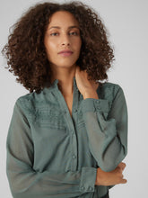 Load image into Gallery viewer, Vero Moda Nala LS Shirt - Dark Forest