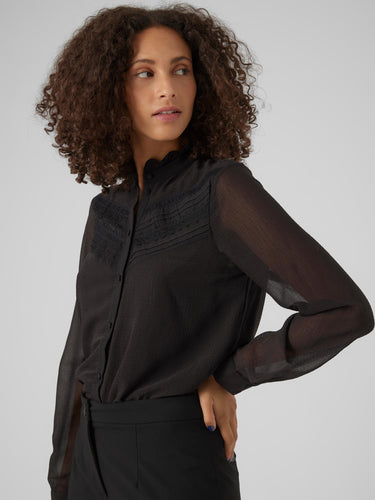 Vero Moda Nala LS Shirt - Black