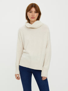 Vero Moda Doffy LS Cowline Jumper - Birch