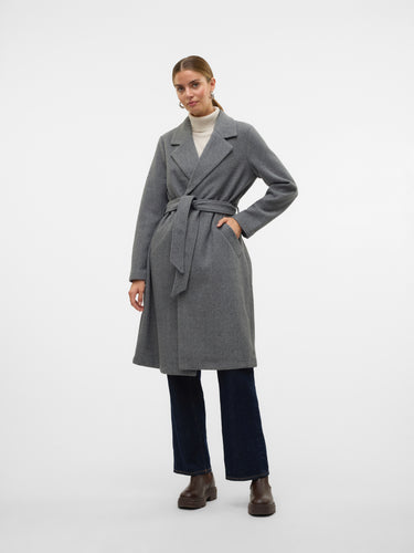 Vero Moda Fortuneaya Long Jacket - Grey