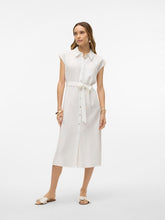 Load image into Gallery viewer, Vero Moda MyMilo Calf Shirt Dress - Snow White