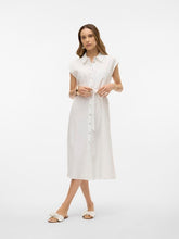 Load image into Gallery viewer, Vero Moda MyMilo Calf Shirt Dress - Snow White