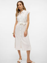 Load image into Gallery viewer, Vero Moda MyMilo Calf Shirt Dress - Snow White