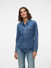 Load image into Gallery viewer, Vero Moda Jennie Denim Shirt - Blue