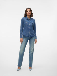 Vero Moda Jennie Denim Shirt - Blue