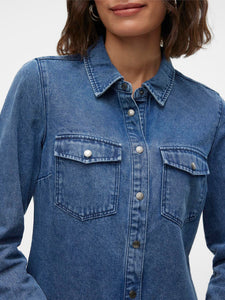 Vero Moda Jennie Denim Shirt - Blue