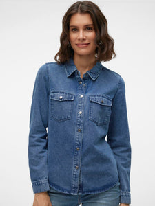 Vero Moda Jennie Denim Shirt - Blue