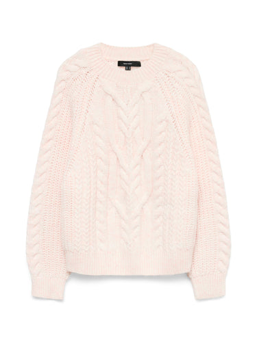Vero Moda Jada Cable Jumper - Pink Melange