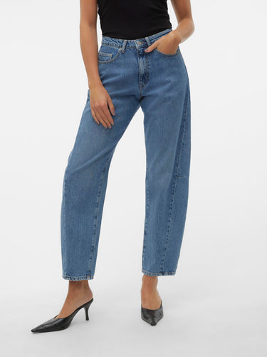 Vero Moda Ellie Mom Jeans - Mid Blue