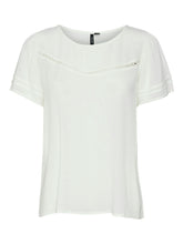 Load image into Gallery viewer, Vero Moda Menny SS Lace Top - Snow White