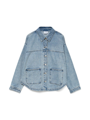 Vero Moda JAMIE LS DENIM SHACKET - Light Blue Denim