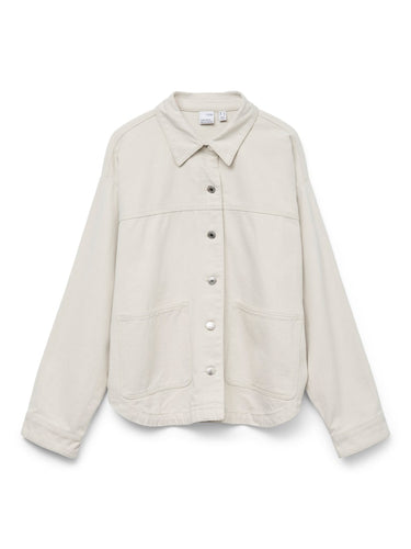 Vero Moda JAMIE LS DENIM SHACKET - Birch