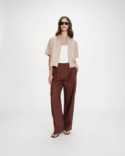 Load image into Gallery viewer, Grace &amp; Mila Vercia Striped Shirt - Mocha