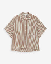 Load image into Gallery viewer, Grace &amp; Mila Vercia Striped Shirt - Mocha