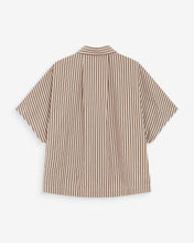 Load image into Gallery viewer, Grace &amp; Mila Vercia Striped Shirt - Mocha