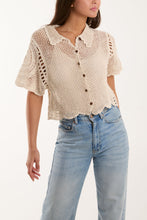 Load image into Gallery viewer, Crochet Top - Ivory