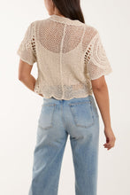 Load image into Gallery viewer, Crochet Top - Ivory