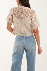 Crochet Top - Ivory