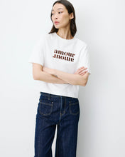 Load image into Gallery viewer, Grace &amp; Mila Anis Slogan T Shirt - Ivory