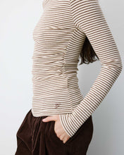 Load image into Gallery viewer, Grace &amp; Mila Aralee Striped Top - Sable Sand