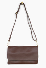 Load image into Gallery viewer, Italian Leather Clutch Bag - Chocolate