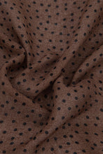 Load image into Gallery viewer, Brown Dot Scarf