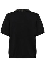 Load image into Gallery viewer, Kaffe Carly Polo Knit - Black