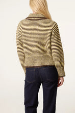 Load image into Gallery viewer, Striped Knit Cardigan - Lemon/Choc