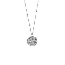 Load image into Gallery viewer, Textured Disc Necklace - Silver