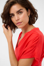 Load image into Gallery viewer, Kaffe Gina Blouse - Poppy Red