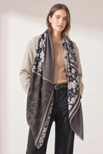 Load image into Gallery viewer, Floral Lightweight Scarf - Grey