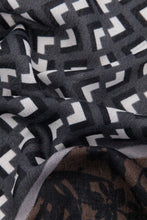 Load image into Gallery viewer, Floral Lightweight Scarf - Grey