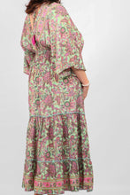 Load image into Gallery viewer, Kaftan Dress - Green Lotus