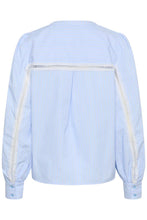 Load image into Gallery viewer, Kaffe Jada Blouse - Blue Stripe