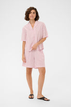 Load image into Gallery viewer, Kaffe Lara Shorts - Ballerina White Henna Stripe / Pink