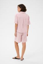 Load image into Gallery viewer, Kaffe Lara Shorts - Ballerina White Henna Stripe / Pink