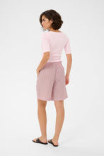 Load image into Gallery viewer, Kaffe Lara Shorts - Ballerina White Henna Stripe / Pink