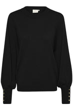 Load image into Gallery viewer, Kaffe Lizza Fine Knit Jumper - Black