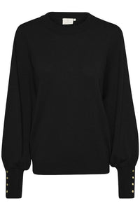 Kaffe Lizza Fine Knit Jumper - Black