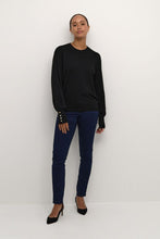Load image into Gallery viewer, Kaffe Lizza Fine Knit Jumper - Black